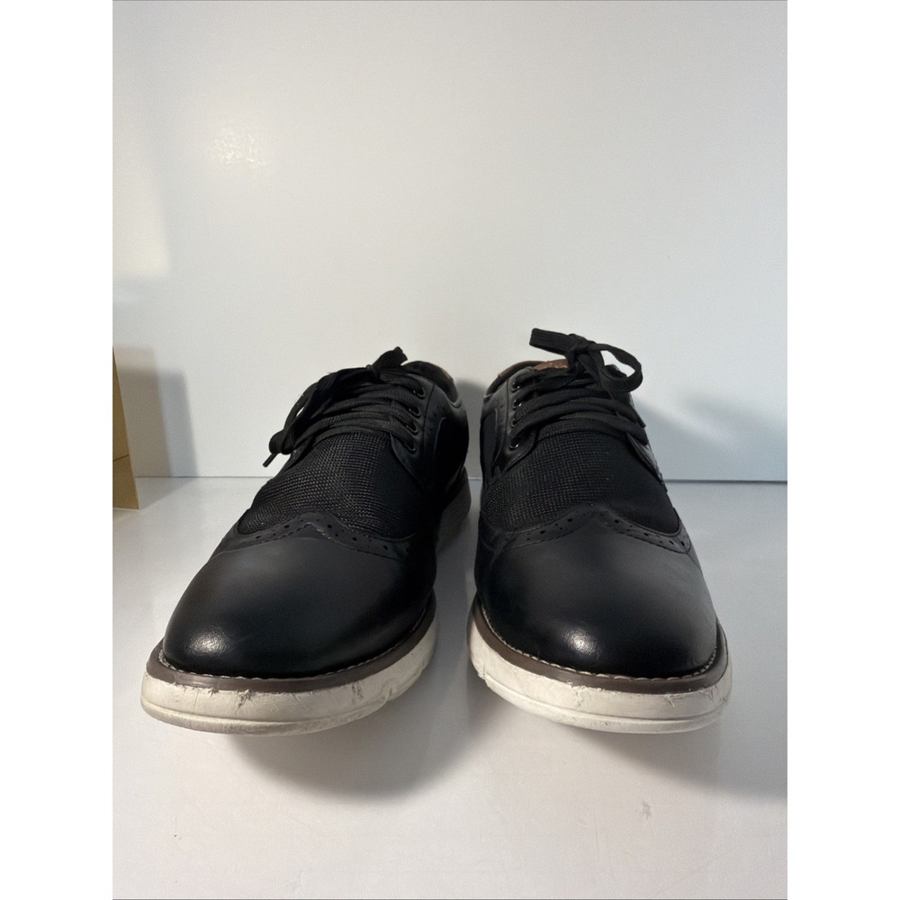 LONDON FOG Collection Mens Sneakers Oxford Style  size 11 Lace up Shoes Black - Picture 2 of 16